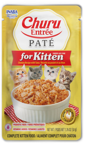 INABA INABA CAT Churu ENTREE PATE (Kitten) 1 Pack (4 Tubes) current Canpet package
