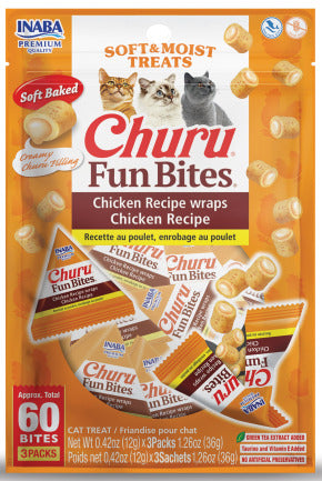 INABA INABA Cat FUN BITES (Chicken) 1 Pack (36 g) current Canpet package