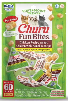 INABA INABA Cat FUN BITES (Tuna with Pumpkin) 1 Pack (36 g) current Canpet package