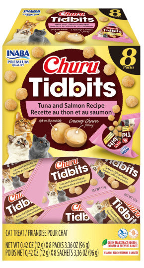 INABA INABA CAT Churu TIDBITS (Tuna & Salmon) 1 Pack (96 g) current Canpet package