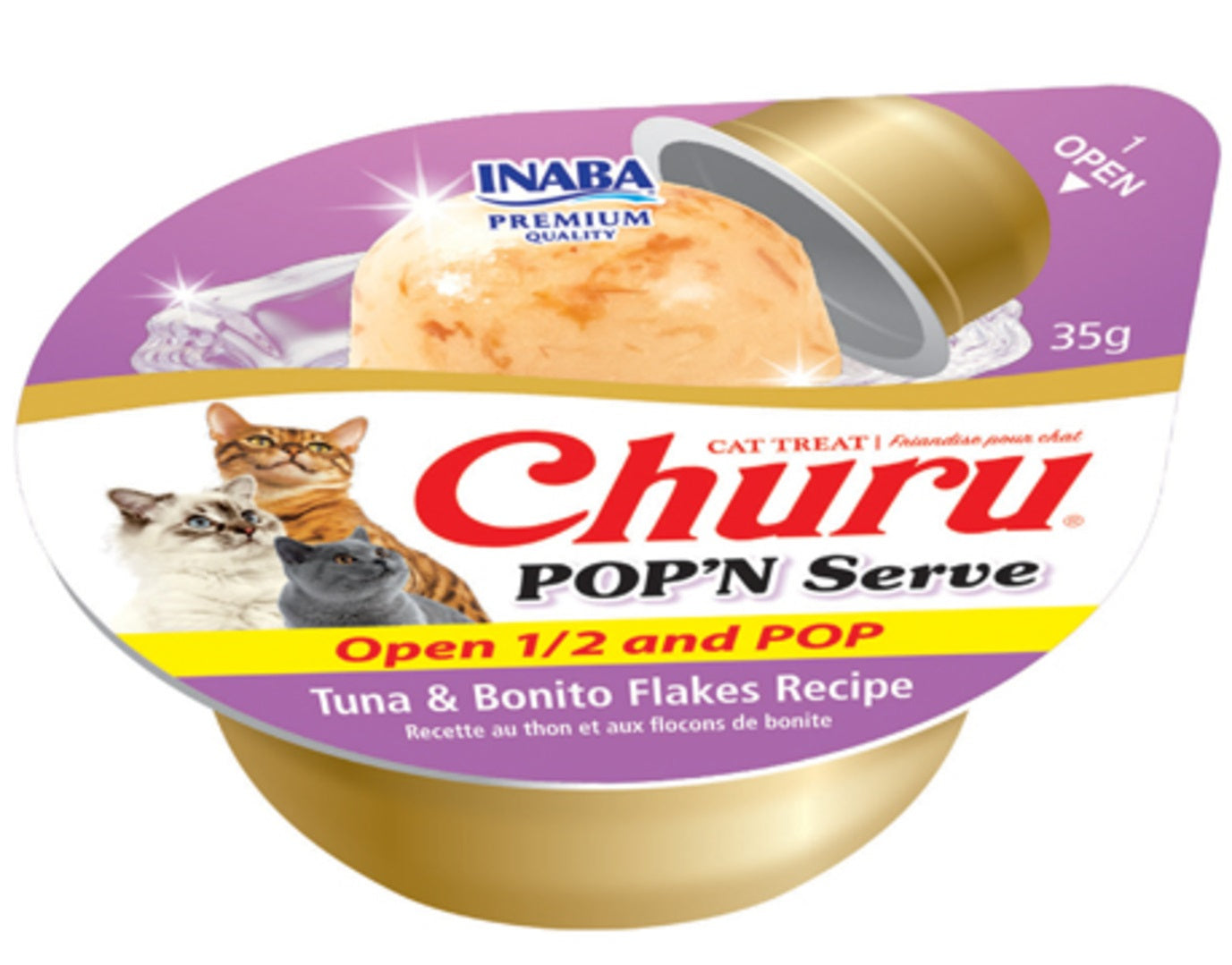 INABA CAT Churu POP'N SERVE (Tuna & Bonito Flakes) Can-Pet product information image (4891-1.jpg)