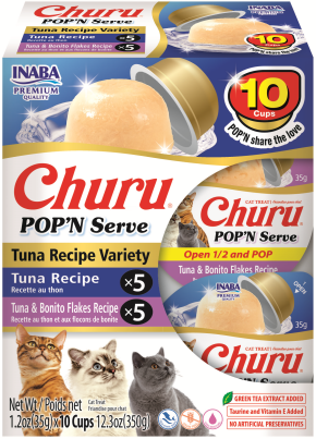 INABA INABA Cat Pop'N Serve 10 PACK (Tuna) 1 Pack (350 g) current Canpet package