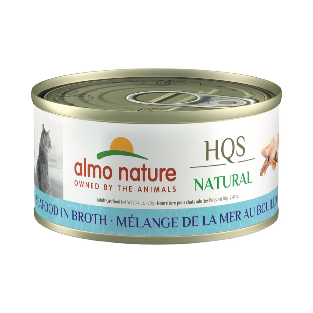 ALMO NATURE HQS Natural Mixed Seafood in broth Cat Food