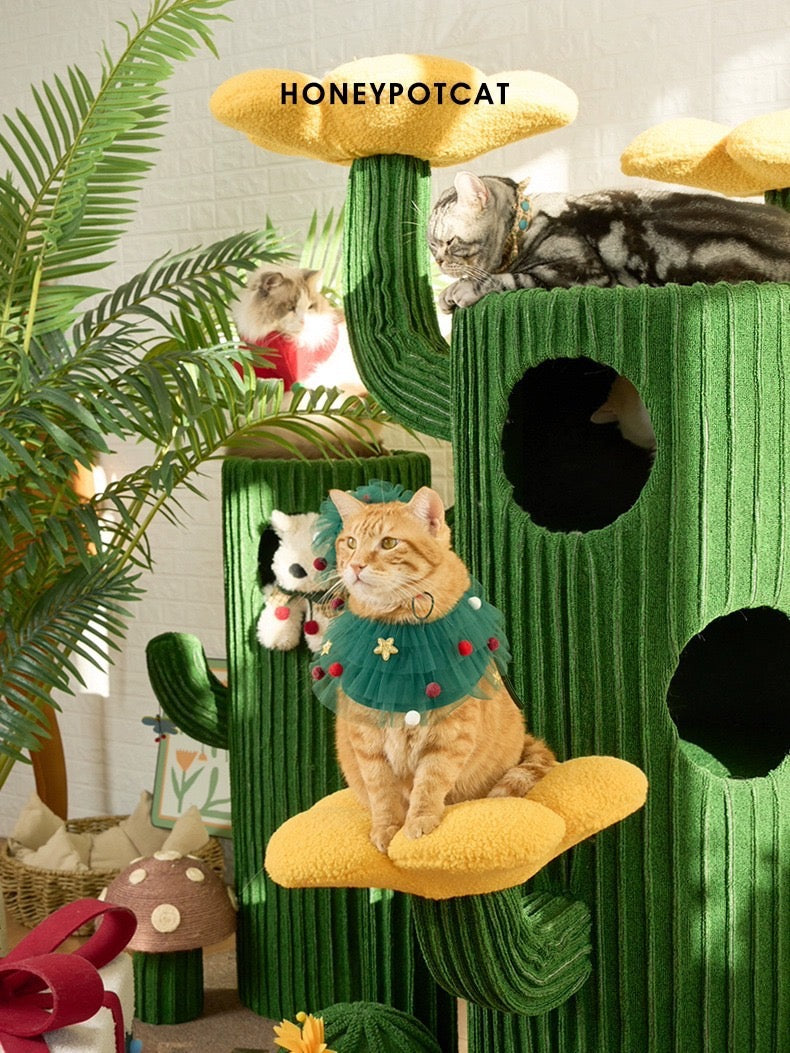 HONEYPOTCAT Luxe Cactus Bloom Cat Tree - 162cm