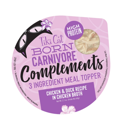 Tiki Cat® Born Carnivore® Complements Chicken & Duck Cat Meal Toppers