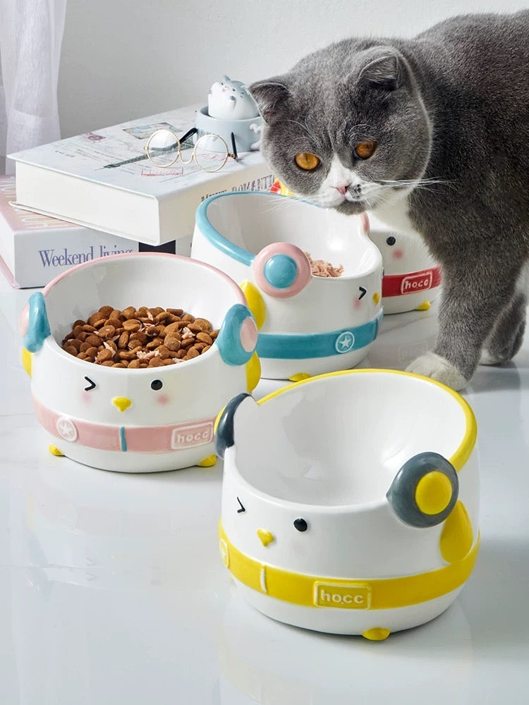 Hip-Hop Penguin Ceramic Pet Bowl