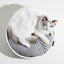 MAYITWILL CAT CASTLE SEMI CLOSED LITTER BOX - WHITE