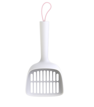 CATURE Premium Pink cat litter scoop front view