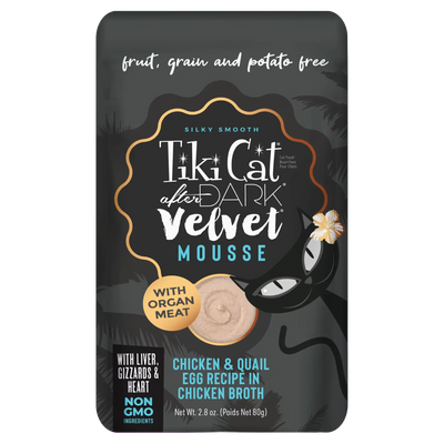 Tiki Cat® After Dark™ Velvet Mousse Chicken & Quail Egg Recipe Wet Cat Food