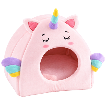 REPAIRED HERO | Fukufuku Unicorn House Pet Bed | Single SKU pure-white main image | 2048x2048 [Gallery: Hero]