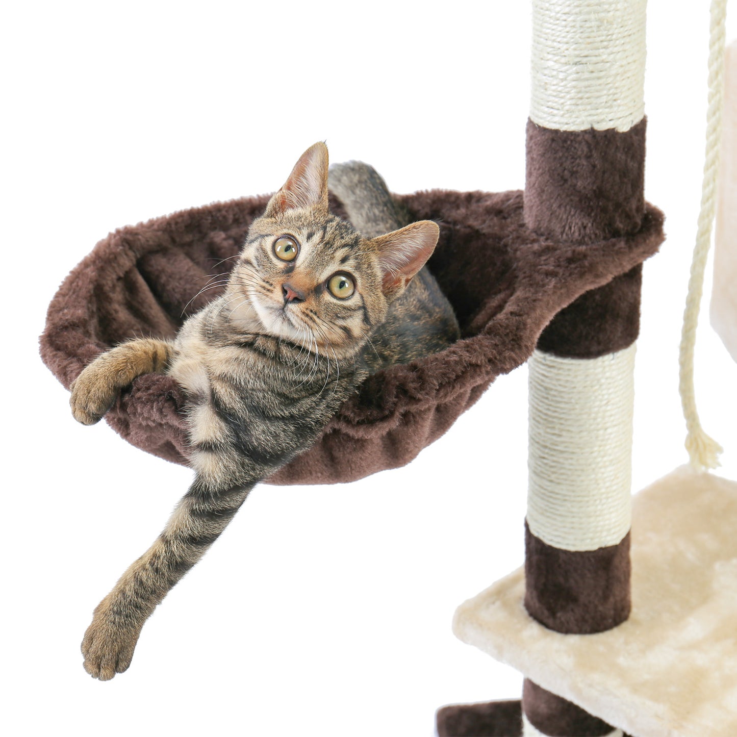 Pawz Road Cat Apartments Cat Nest Cat Tree One Cat Villa Grab Column Cat Climbing Frame Sisal Jumping Platform Cat Climbing Frame Cat Tree Tower