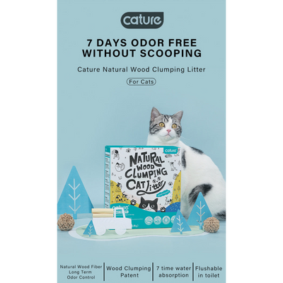 CATURE - Cat Litter Smart Pellets - Eco-Friendly - 100% Biodegradable and Flushable 6L（2.4kg）