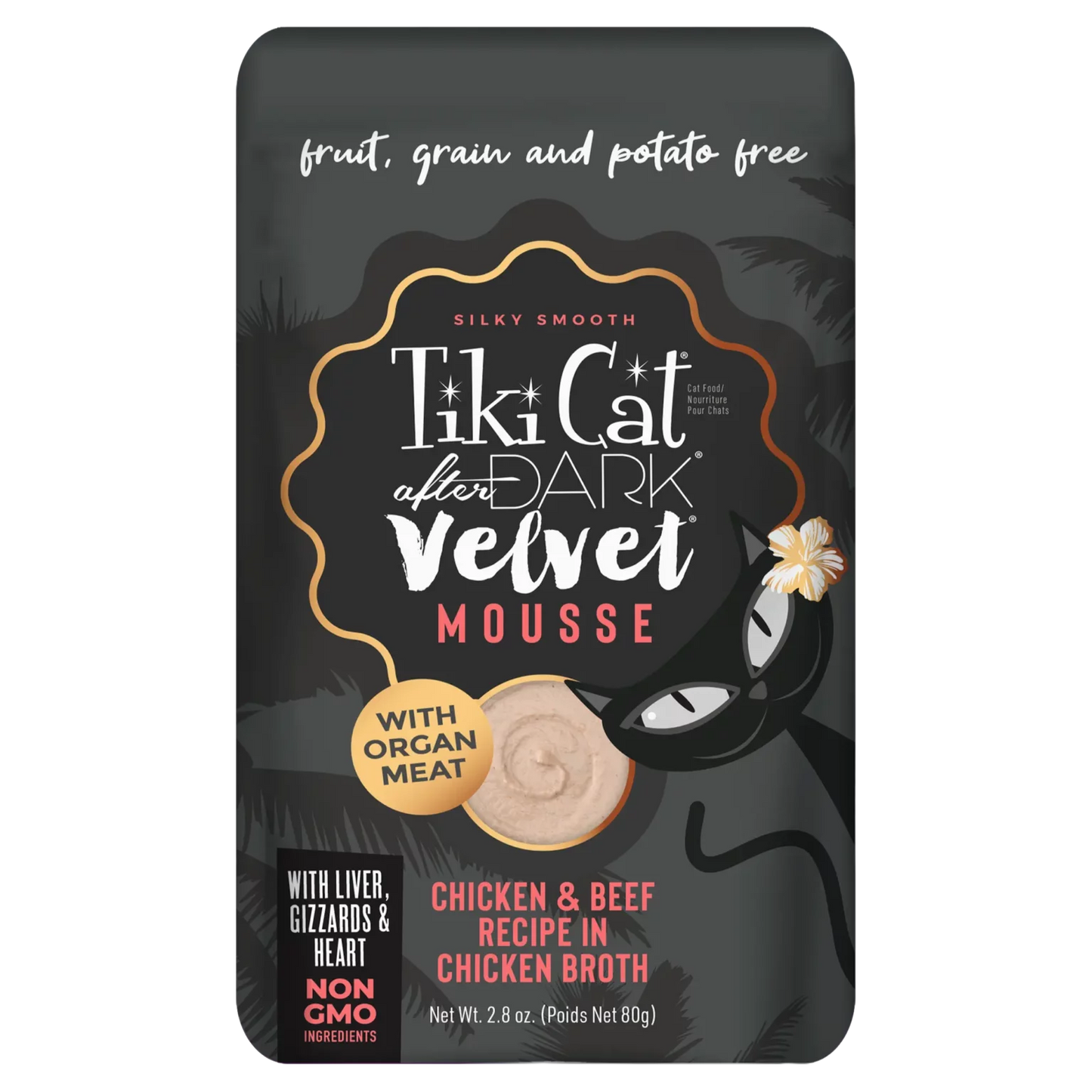 Tiki Cat® After Dark™ Velvet Mousse Chicken & Beef Recipe Wet Cat Food