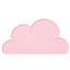 Rose red silicone cloud pet bowl mat transparent source image