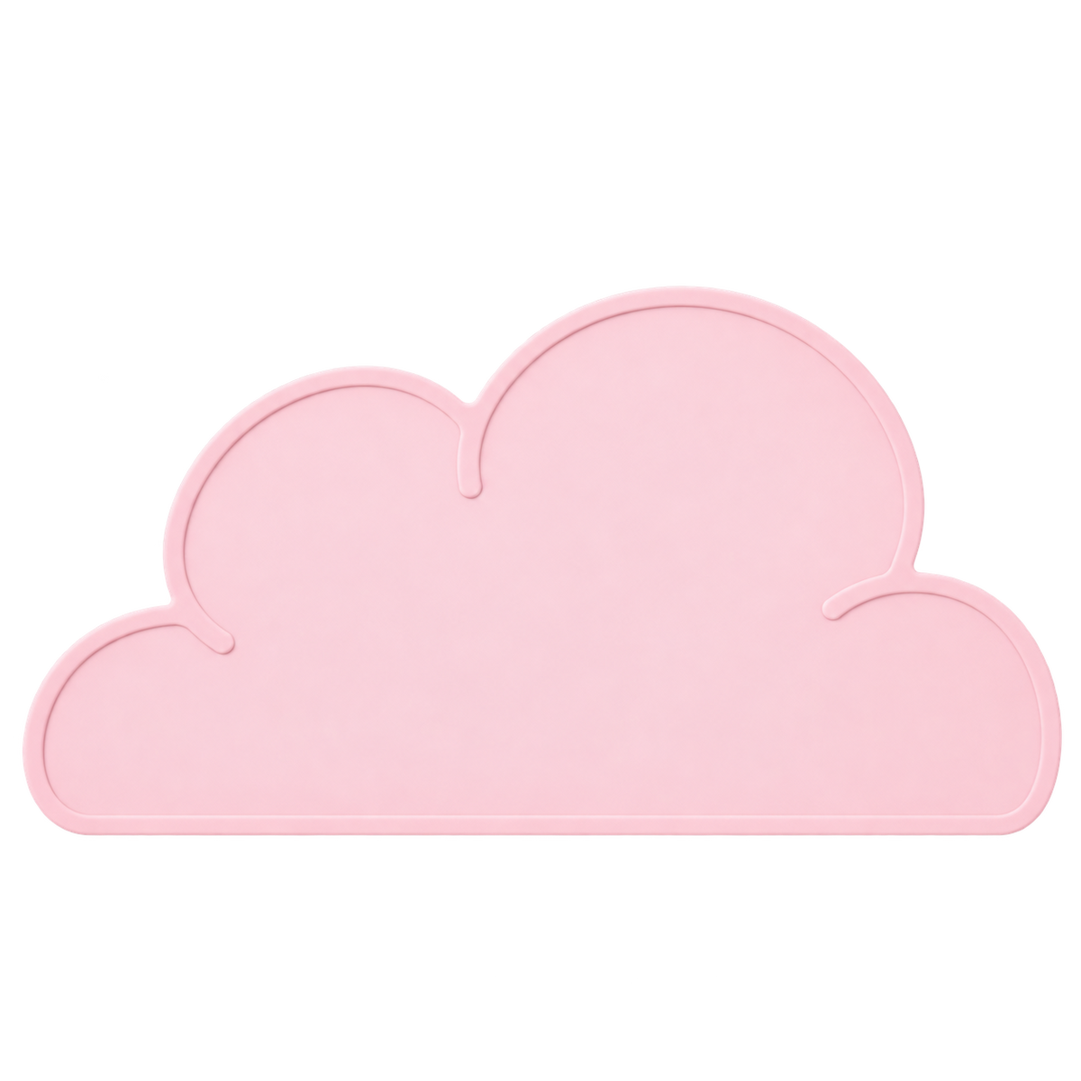 Rose red silicone cloud pet bowl mat transparent source image