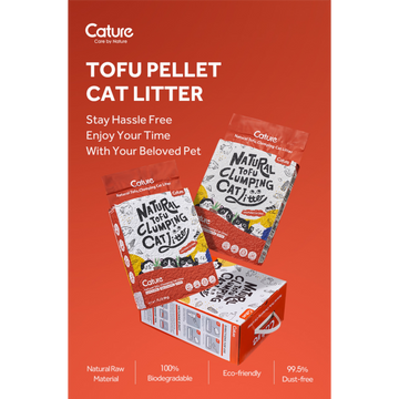 CATURE tofu pellet cat litter product packaging