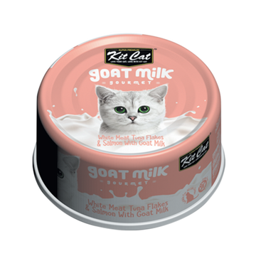Kit Cat White Meat Tuna Flakes & Salmon With Goat Milk product image 1