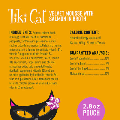 Tiki Cat® Velvet Mousse™ Salmon Wet Cat Food