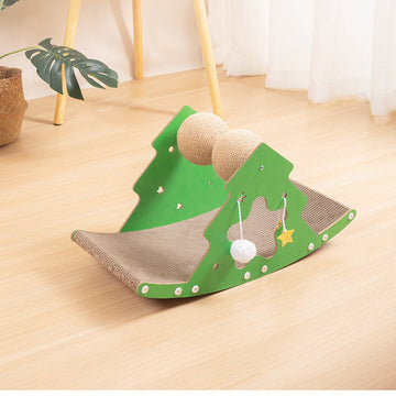 APPROVED HERO | Christmas Tree Cat Scratcher Mat with Sisal Balls | Batch repair 2026-09-10 [Gallery: Hero]