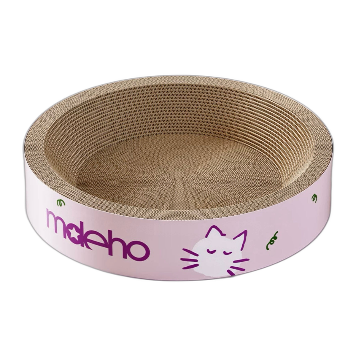APPROVED HERO | Round Shape Cat Scratcher Bowl | Pure white exact cutout 2026-09-10 [Gallery: Hero]