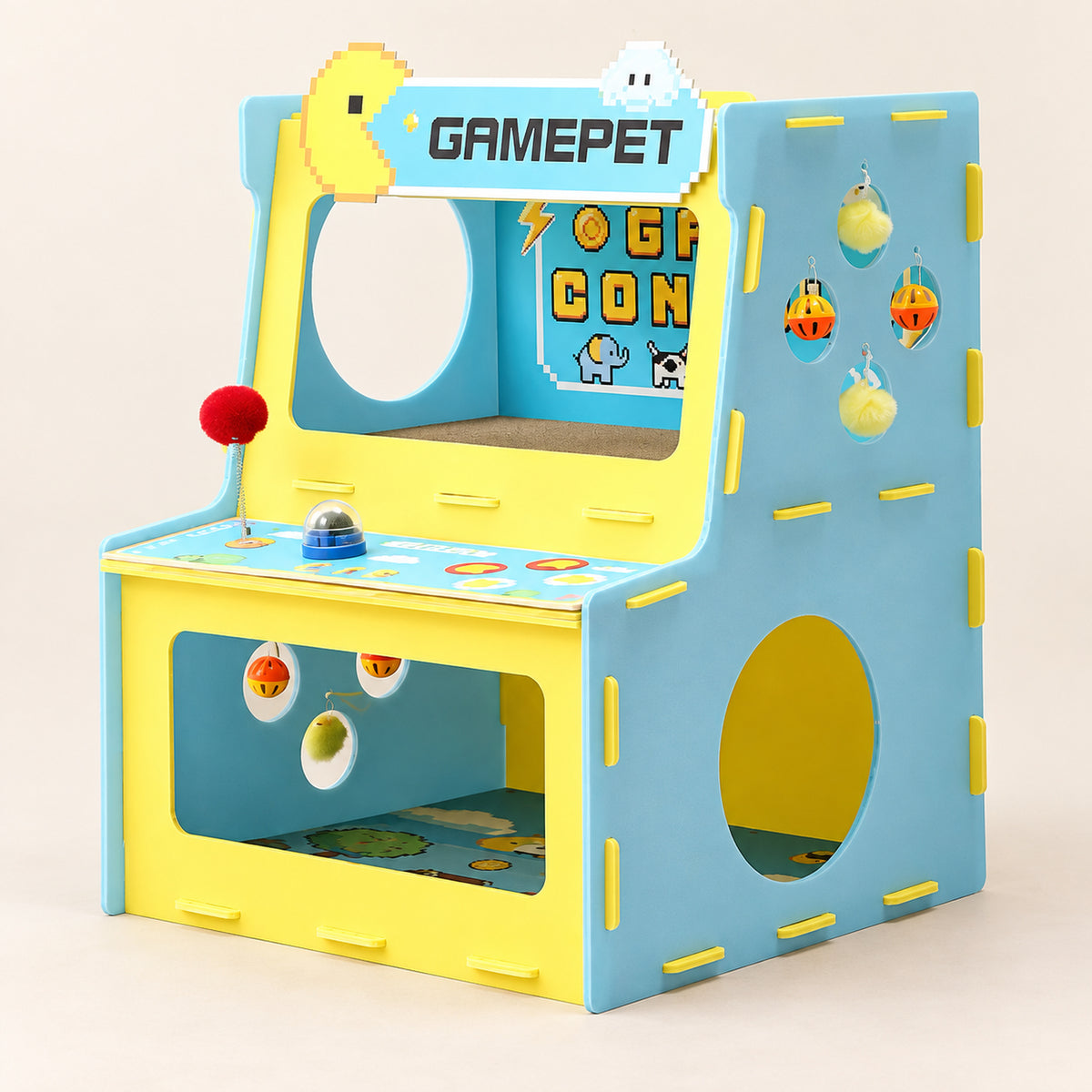 REVISED | Retro Pixel Arcade Cat Scratcher Station | Batch repair 2026-09-10 [Gallery: Comparison]