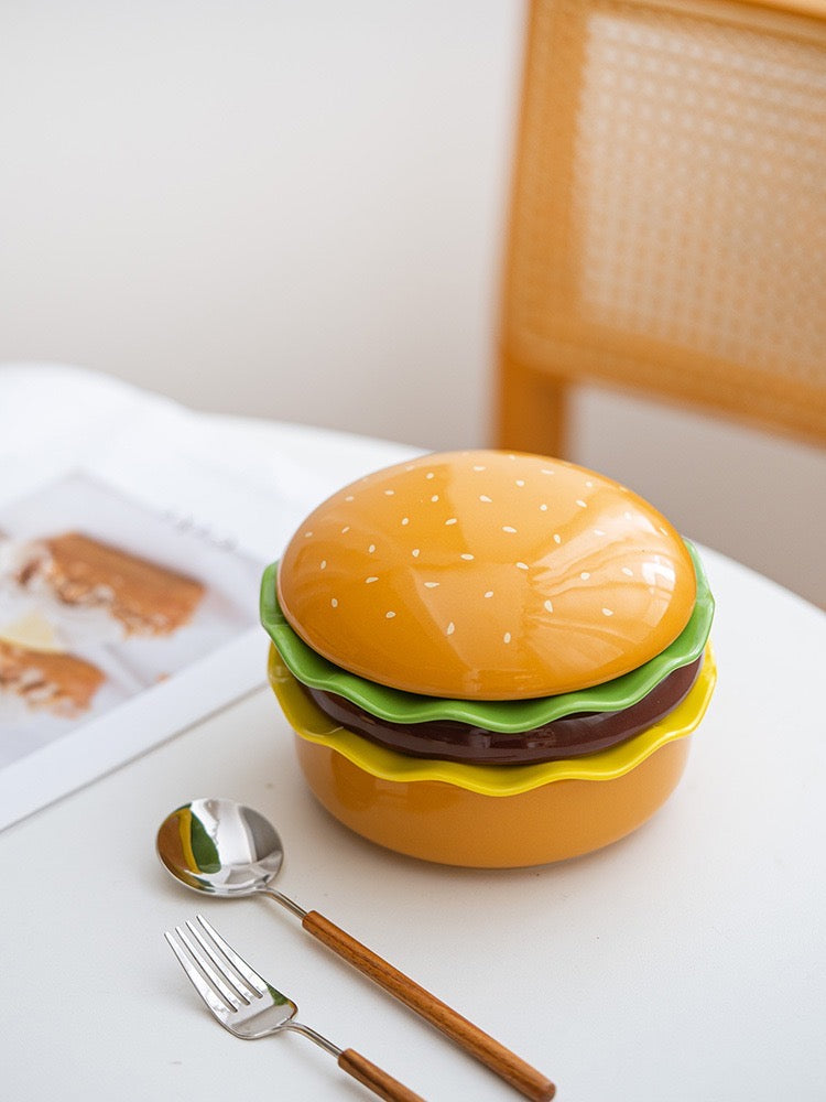 Burger Ceramic Pet Bowl Series
