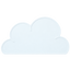 White silicone cloud pet bowl mat transparent source image