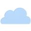 Blue cloud silicone pet bowl mat transparent source image