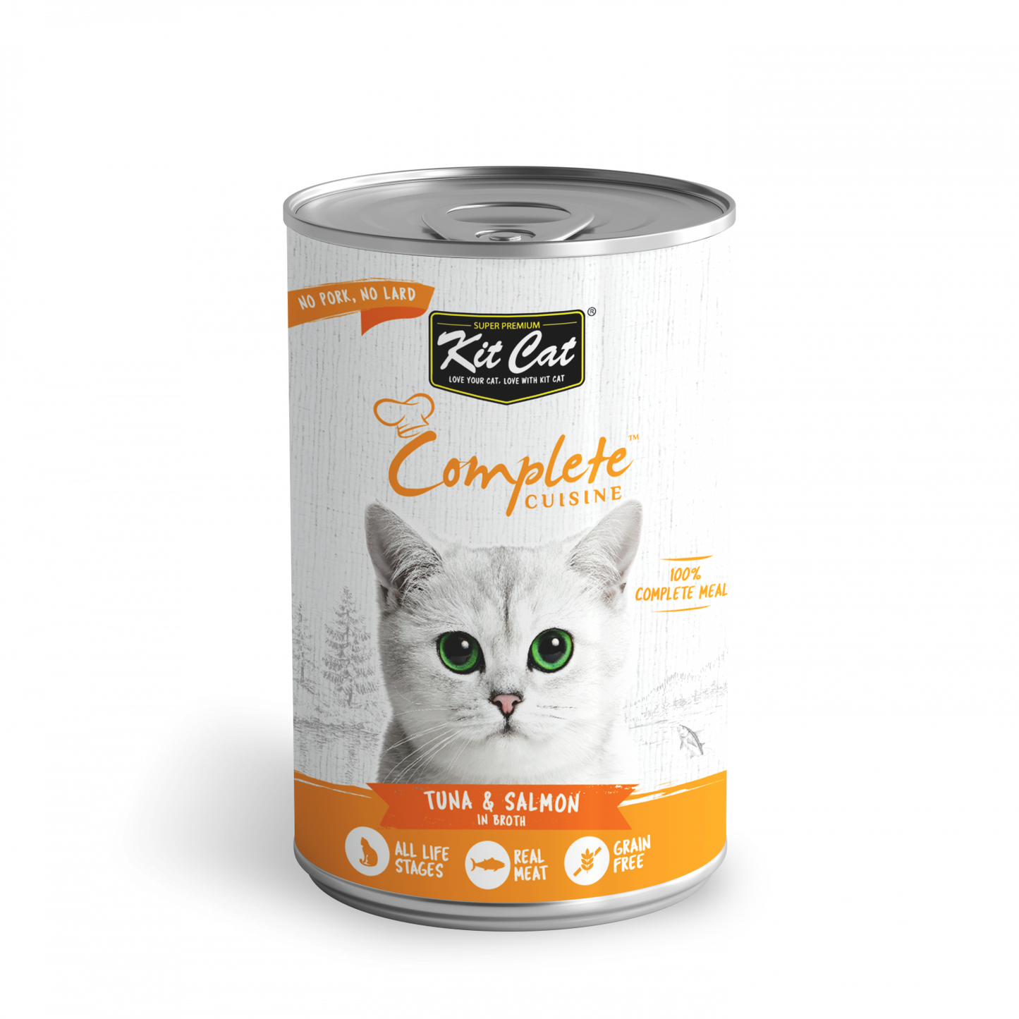 Kit Cat Complete Cuisine Tuna And Salmon In Broth