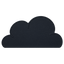 Black silicone cloud pet bowl mat transparent source image