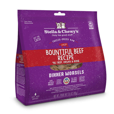 STELLA & CHEWY'S® BOUNTIFUL BEEF FREEZE-DRIED RAW DINNER MORSELS CAT FOOD