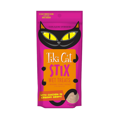 Tiki Cat Stix® Chicken Mousse 6Ct Single Serve Pouches Wet Cat Treats