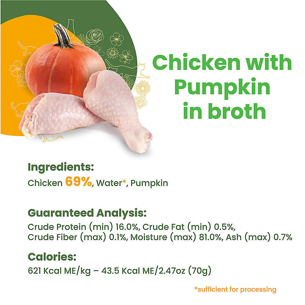 ALMO NATURE HQS Natural Chicken with Pumpkin in broth Cat Food