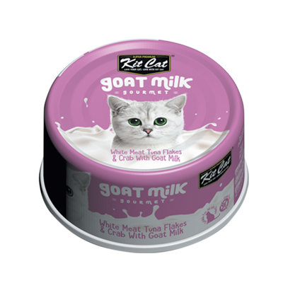 Kit Cat White Meat Tuna Flakes & Crab With Goat Milk