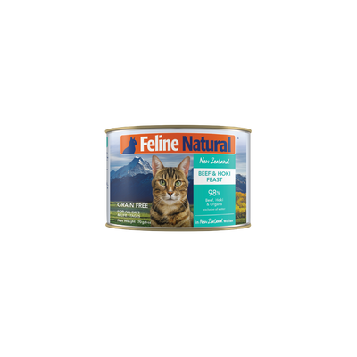 FELINE NATURAL™CANS  Beef & Hoki Feast Canned Cat Food