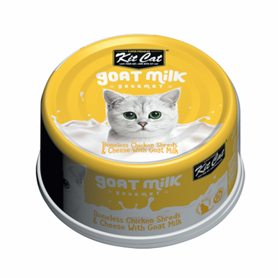 Kit Cat Boneless Chicken Shreds & Cheese With Goat Milk