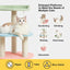 VETRESKA Cat Tree Cat Tower 38.6'' for Indoor Cats with Sisal Covered Scratching Posts and Sweetheart Shape Platform, Multi-Level Cat Tower Activity Center Furniture for Kittens Cats and Pets