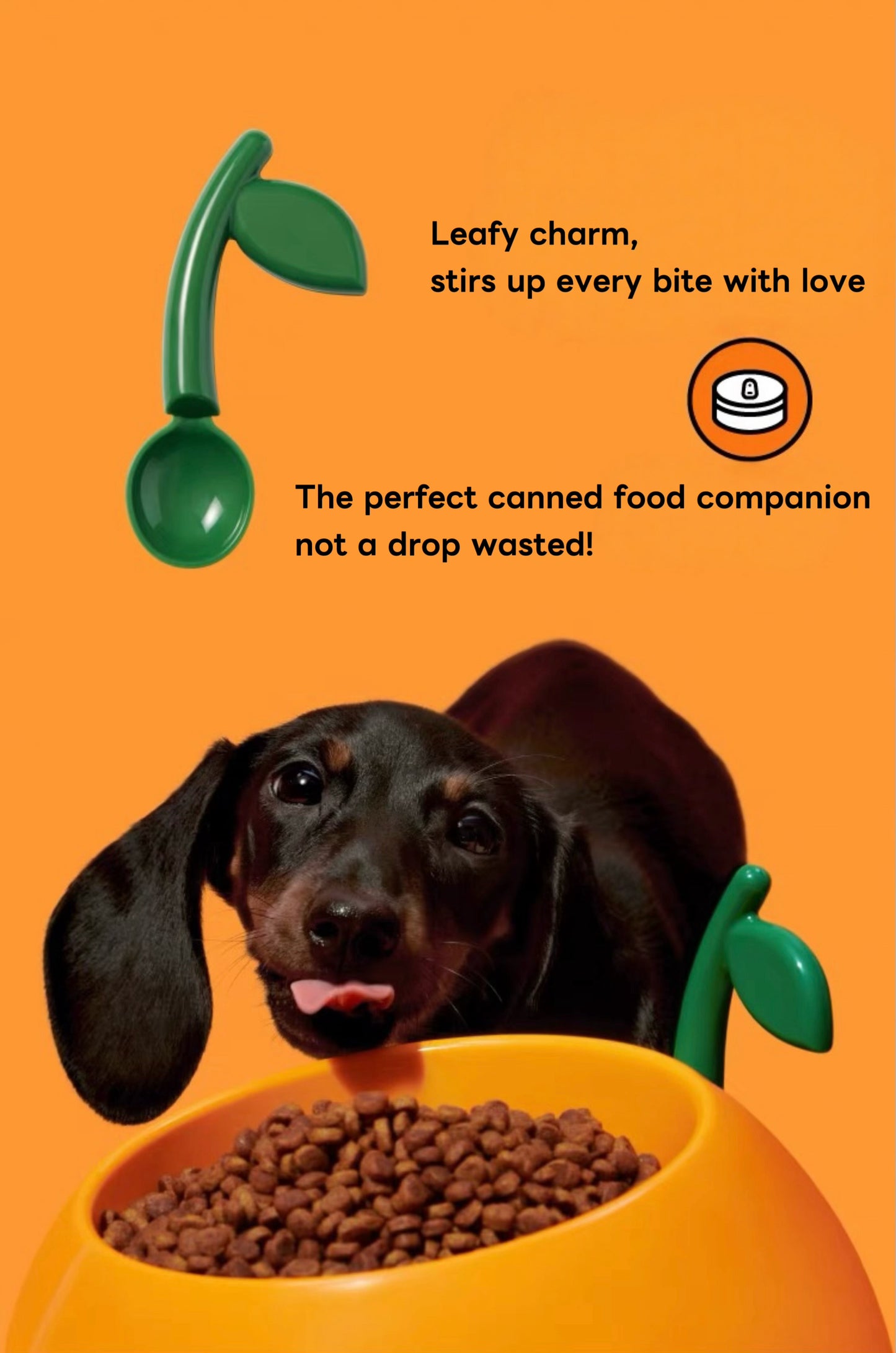 VETRESKA Cat Food Bowl Dog Water Feeding Bowl Dishes Non-Slip Mat Medium Small Dog Juicy Tangerine