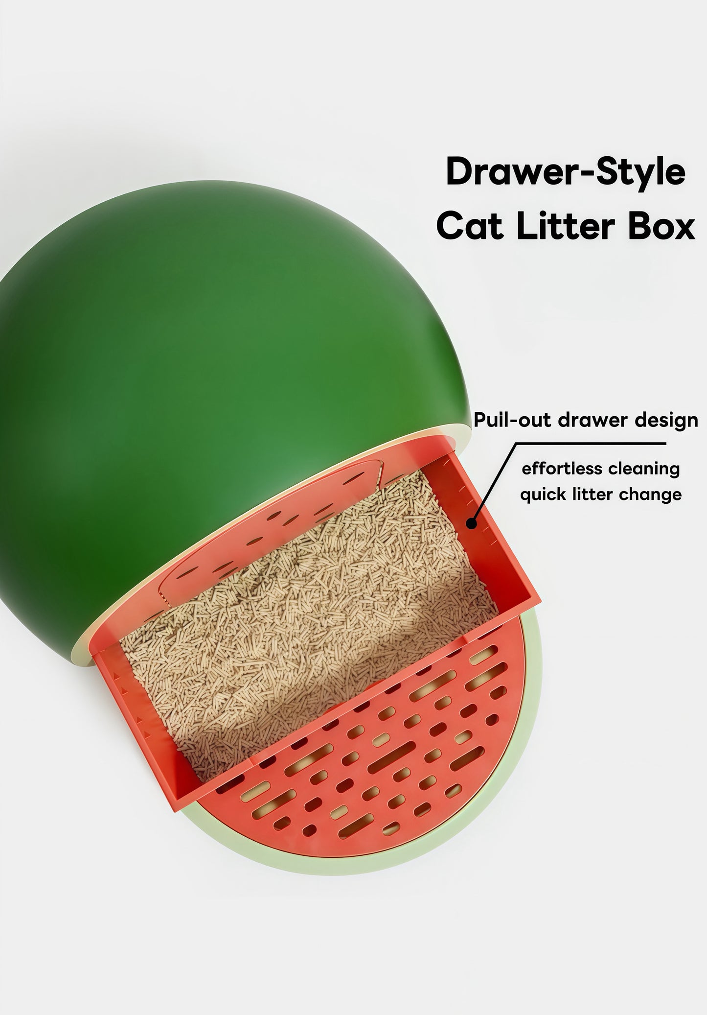 Vetreska Fruity Kitty Kove Litterbox-Watermelon / Grapefruit