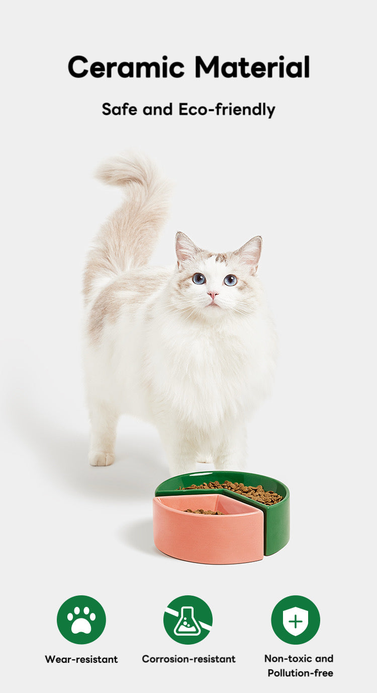 VETRESKA Like A Watermelon / Grapefruit Ceramic Bowl For Cats & Dogs