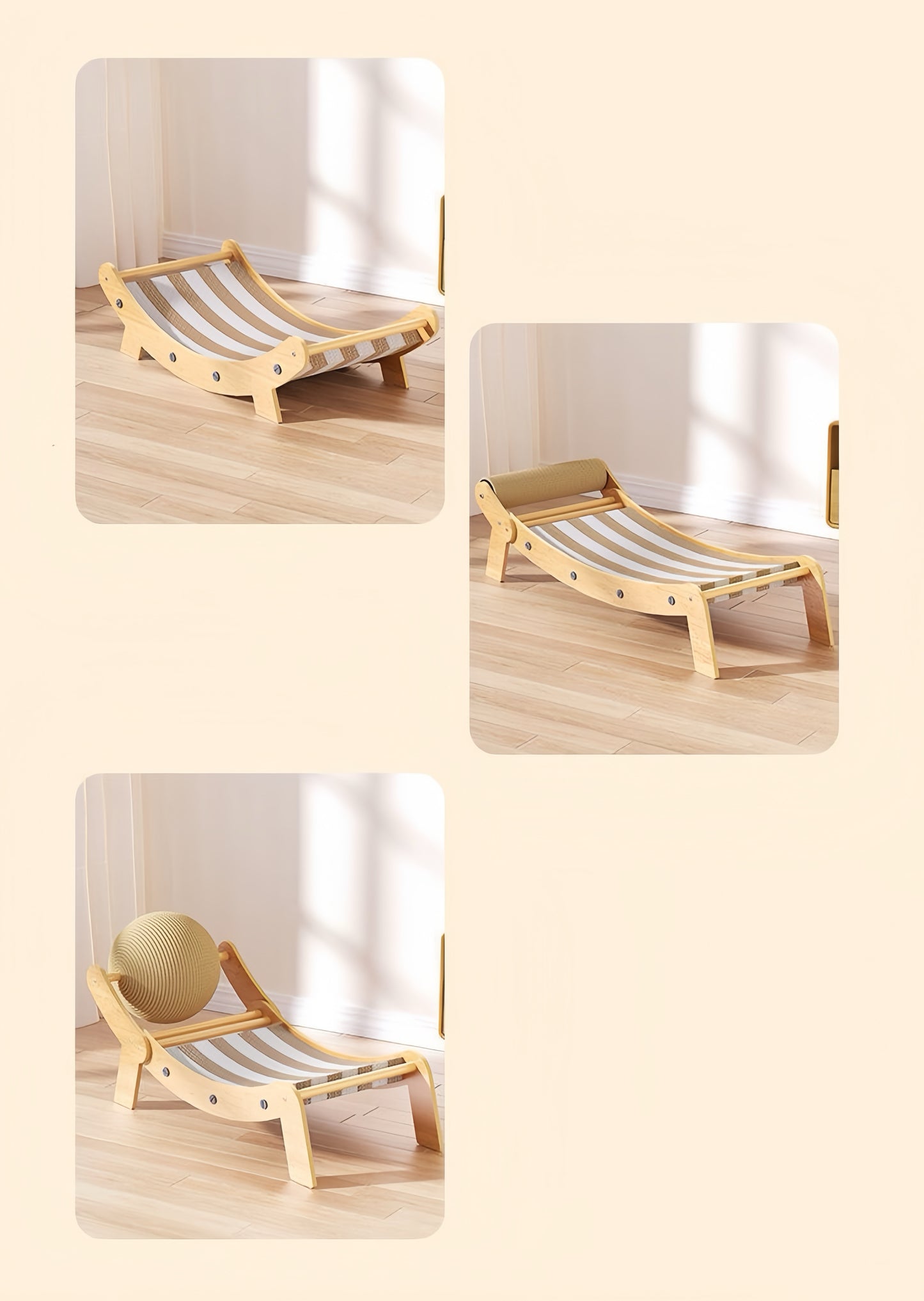 Cat Scratcher Training Toy Sturdy Cat Lounge Bed for Rest Play Grinding Claw Cat Scratch Ball | Pet Supplies | Cat Supplies | Furniture & Scratchers