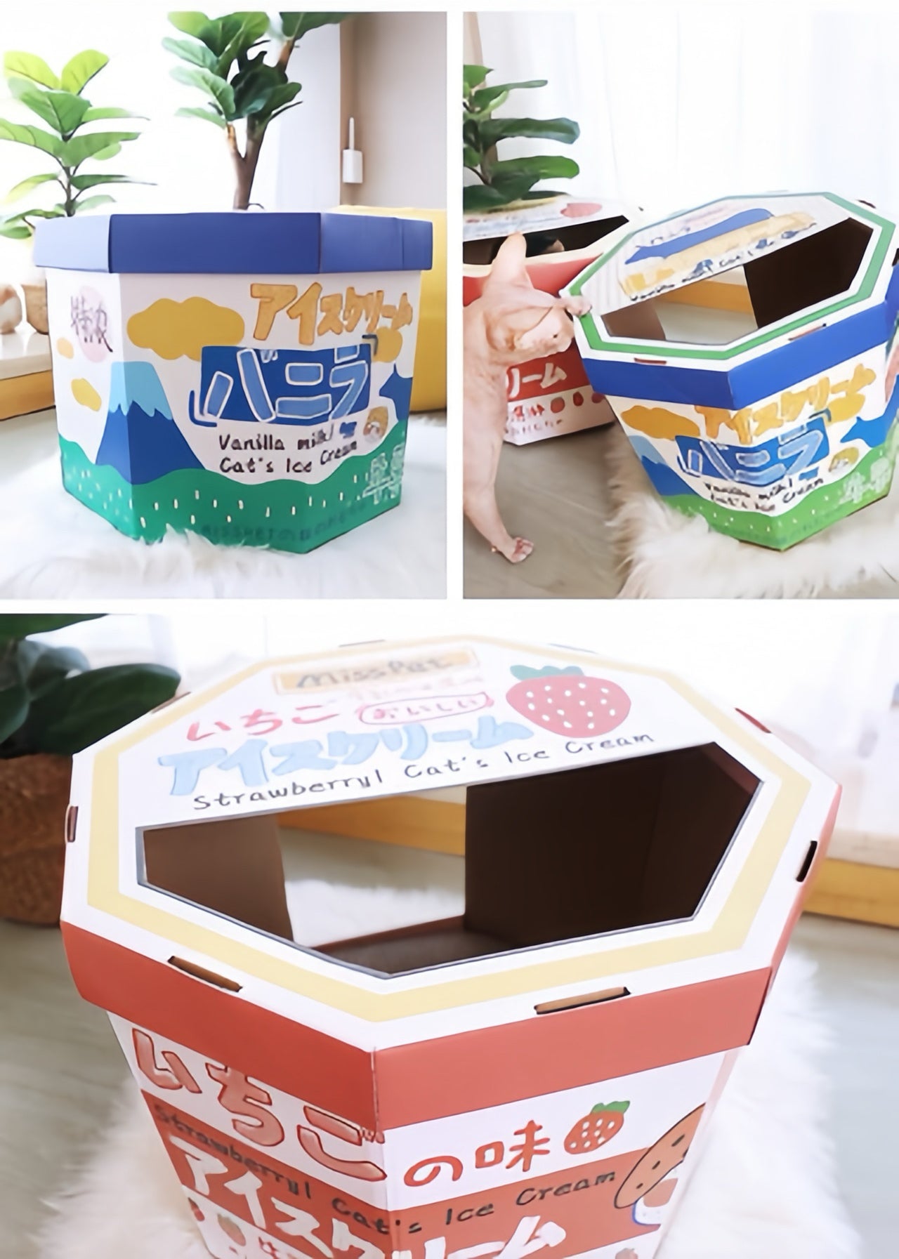 Misspet® Ice-cream Box Cat Scratcher