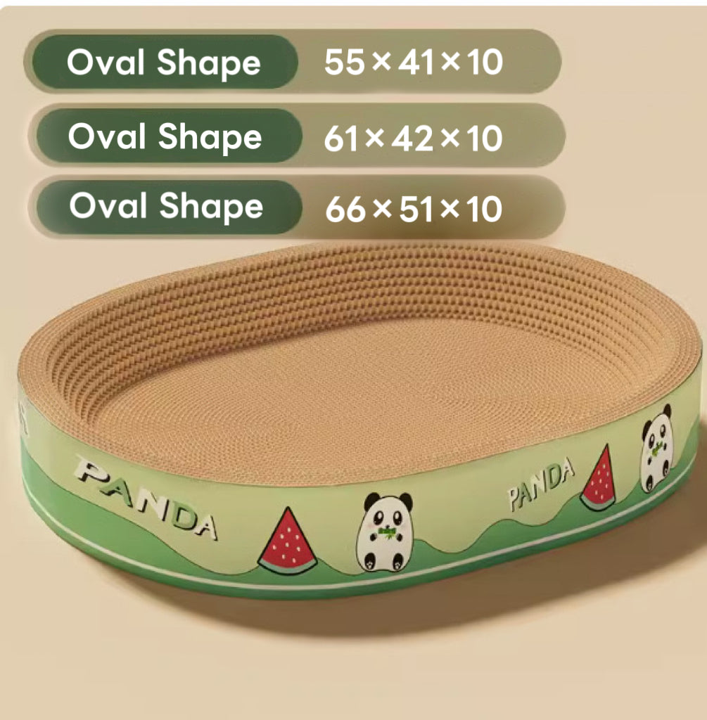 Oval Shape Cat Scratching Cardboard - Cat Scratch Pad Corrugated Lounge | Cardboard Bowl Nest Cat Scratcher | Cat Pad Board Scratcher | Cat Scratcher