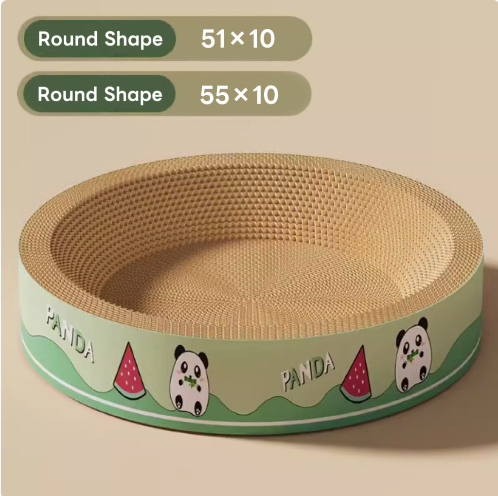 Oval Shape Cat Scratching Cardboard - Cat Scratch Pad Corrugated Lounge | Cardboard Bowl Nest Cat Scratcher | Cat Pad Board Scratcher | Cat Scratcher
