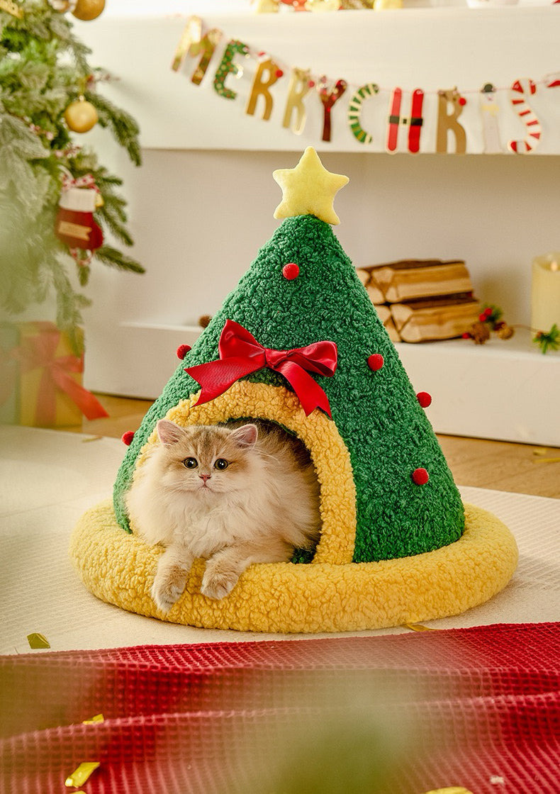 Christmas Pet Nest, Warm Winter Bed for Pets