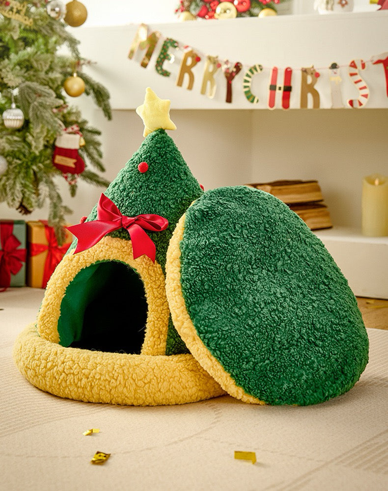 Christmas Pet Nest, Warm Winter Bed for Pets