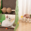 Cat Scratcher Kitten Scratching Post, Xmas Tree Pet Toy with Balls Climbing Frame, Cat Scratching Post for Adults Large Cats