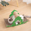 Cat Scratcher Mat | Scratcher Lounge with Wooden Shaking Base | Christmas Tree Design Cat Anti Scratch for Furniture Cat Sleeping Mat Cat Scratch Furniture Protector, Furniture Protection
