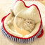 Indoor Cat Bed Warm Soft Comfortable Cute Design Washable Plush Pet Bed Dog Calming Bed Indoor Cat Bed Indoor Pet Bed Washable Dog Bed for Autumn Winter