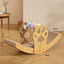Boat Shaped Cat Scratcher, Multifunctional Rest Scratch Board for Cats and Dogs, Sisal Furniture Protector with Ball Toy, Indoor Pets Lounge Pad